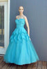 50s Fred Perlberg Blue Tulle Prom Gown